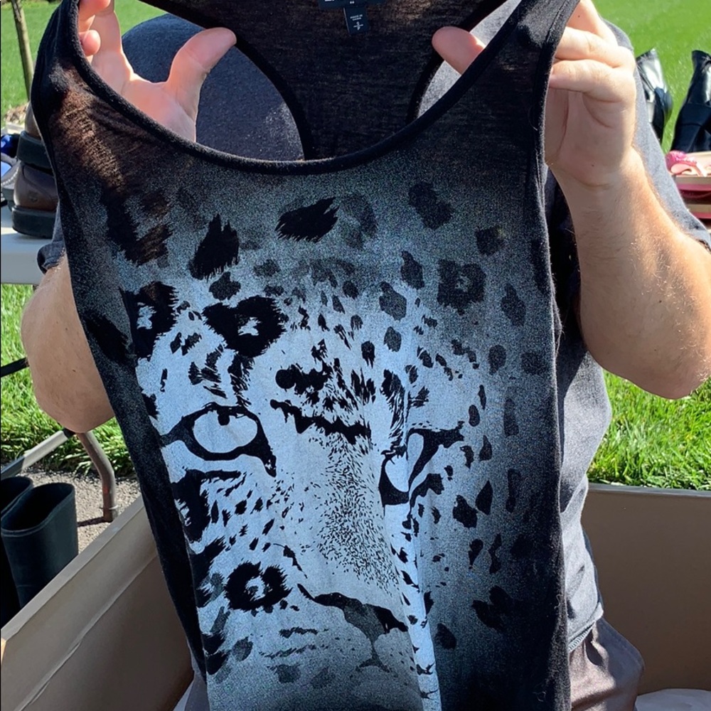 Express cheetah tank top